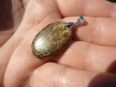 Pendentif Bronzite monture argent 925 GG 306