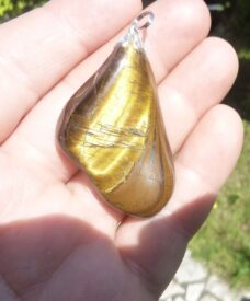 Pendentif Oeil de tigre GG P12