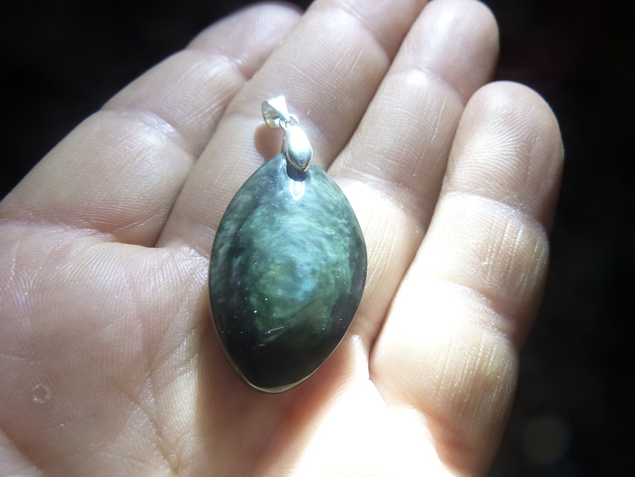 Pendentif Obsidienne oeil céleste mentogochol GG 2806 – Image 3