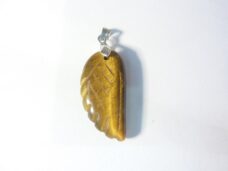 Pendentif Oeil de tigre aile d’ange Argent 925 protection et confiance en soi