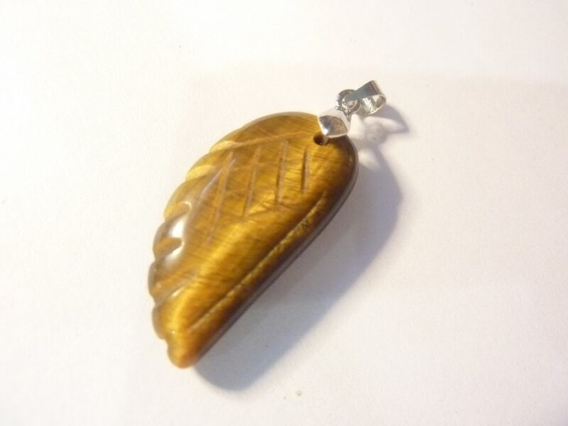 Pendentif Oeil de tigre Argent 925 protection et confiance en soi