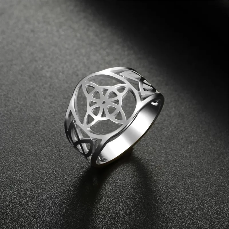 Bague Nœud de sorcière (Wiccan) argent T 54
