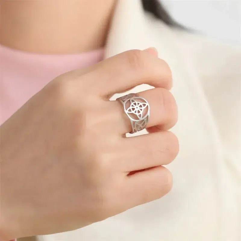 Bague Nœud de sorcière (Wiccan) argent T 54