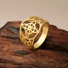 Bague Nœud de sorcière (Wiccan) ref Or T 59