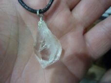 Pendentif quartz cristal de roche GG 383