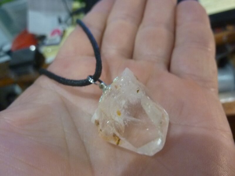 Pendentif quartz cristal de roche GG 0107