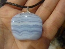 Pendentif Calcédoine bleue GG 02