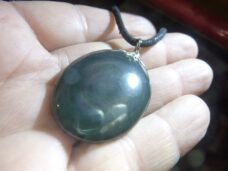 Pendentif Obsidienne oeil céleste ref 0107