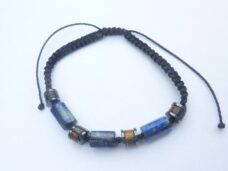 Bracelet réglable Oeil de tigre-Lapis lazuli-Hématite