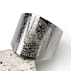 Bague réglable Sceau des 7 Archanges ref Argent