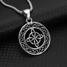Pendentif noeud de sorcière (Wiccan) ref argent 05