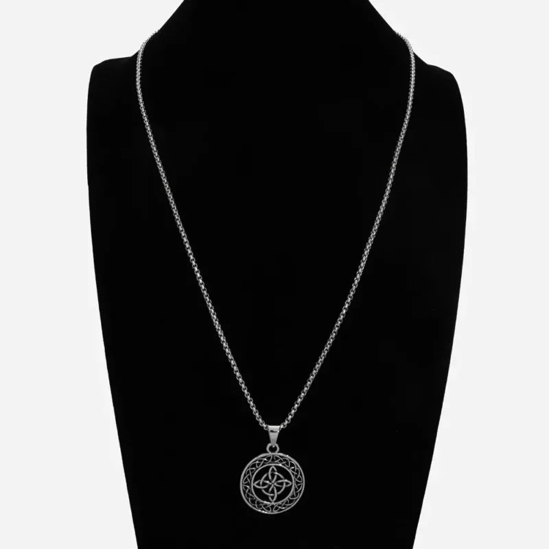 Pendentif noeud de sorcière (Wiccan) ref argent 04