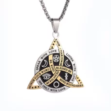 Collier Pendentif noeud de sorcière (Wiccan) ref 03