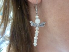 Boucles d’oreilles Libellule-pierre de lune