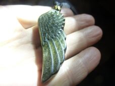 Pendentif Obsidienne dorée