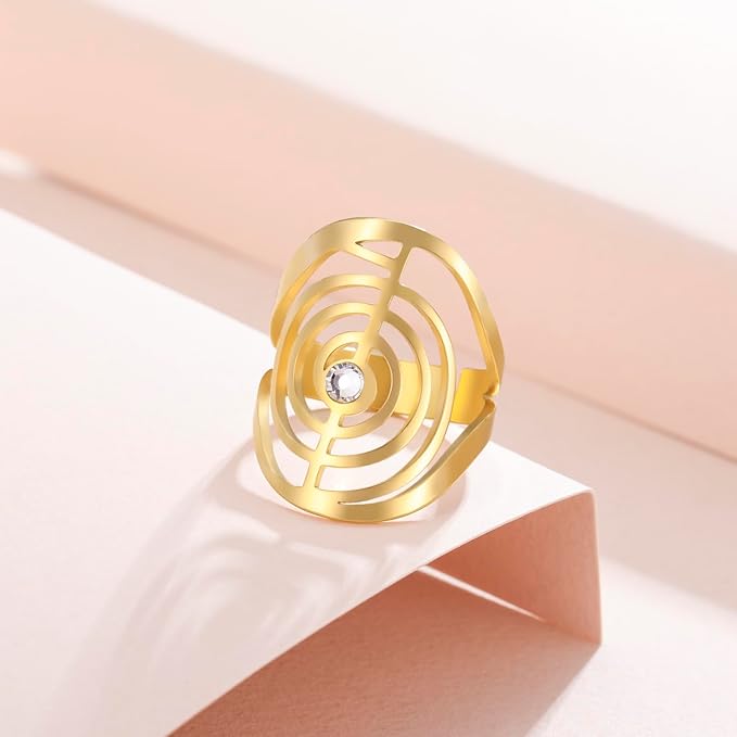 Bague ajustable ChoKuRei - Reiki ref 2 Argent