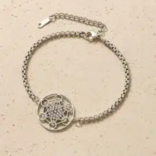 Bracelet cube de Métatron ref argent