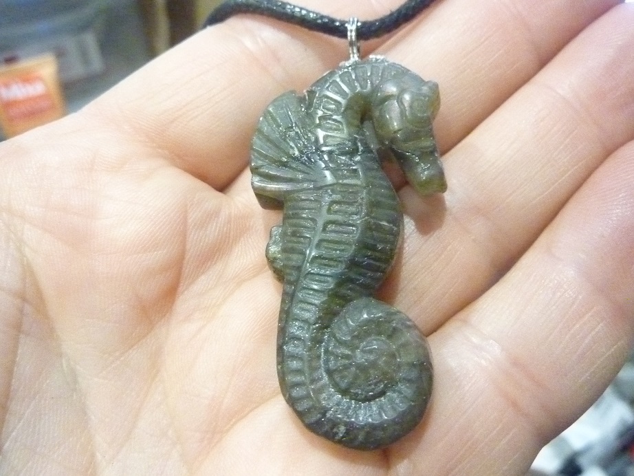 Pendentif Hippocampe Labradorite GG 3010