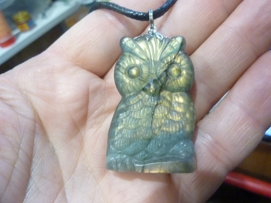 Pendentif Hibou Labradorite GG 3010