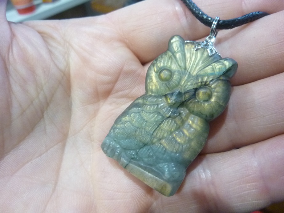 Pendentif Hibou Labradorite GG 3010