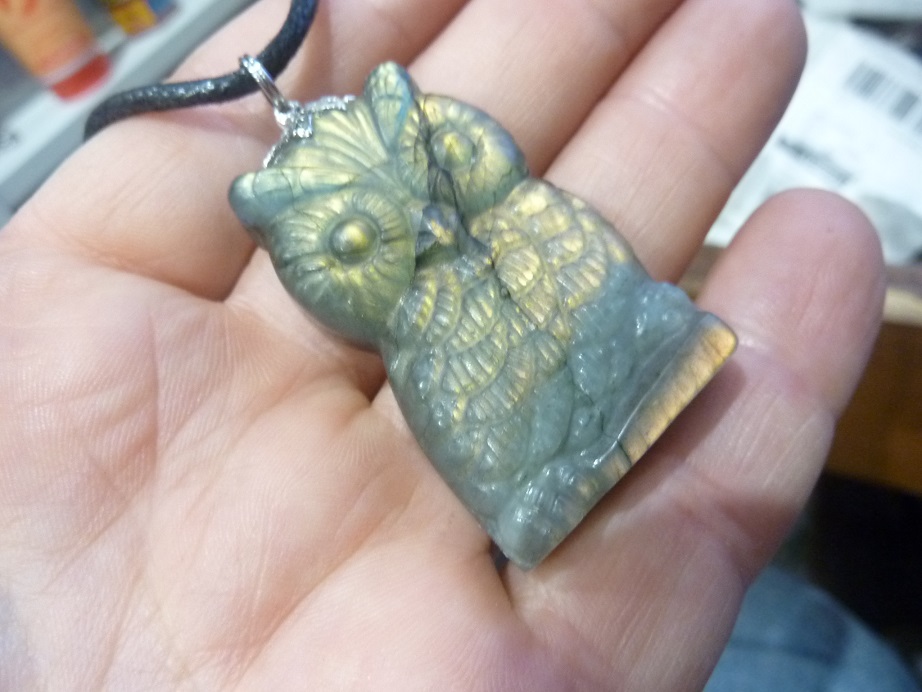 Pendentif Hibou Labradorite GG 3010