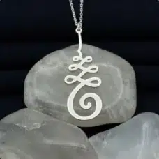 Pendentif Unalome argent ref 02