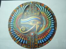 Oeil d&rsquo;Horus plaque en métal ref 01