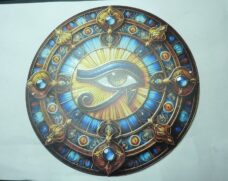 Oeil d&rsquo;Horus plaque en métal ref 02