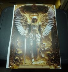 Archange Michael plaque en métal ref 04