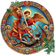 Archange Michael plaque en métal ref 03