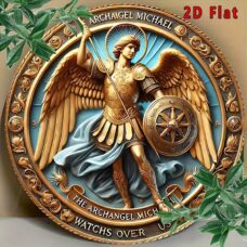 Archange Michael plaque en métal ref 01