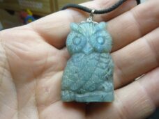 Pendentif chouette Labradorite spécial pour thérapeute 25 gr GGP 1233