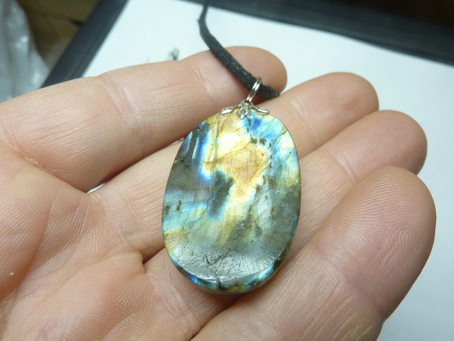 Collier pendentif Labradorite GG 0401