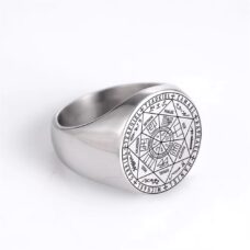 Bague Sceau des 7 Archanges taille 61 ref argent Bague Sceau des 7 Archanges taille 61 ref argent