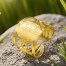 Bague réglable Archange Michael st Michel ref or