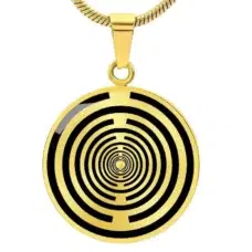 Pendentif Lakhovsky MWO Radionique Protection Ondes EMF ref Or