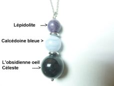 Pendentif protection self-control des émotions + chaine acier inoxydable 55 cm