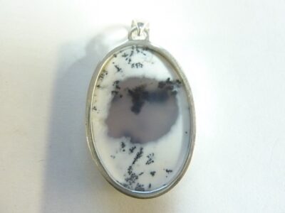 Pendentif Merlinite opale dentritique argent 925 ref 1275