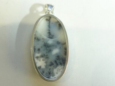 Pendentif Merlinite opale dentritique argent 925 ref 1271