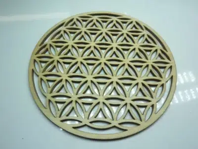 Fleur de vie Plaque de rechargement pour pierres naturelles