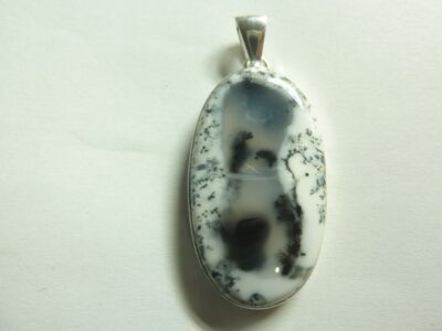 Pendentif Merlinite opale dentritique argent 925 ref 1279