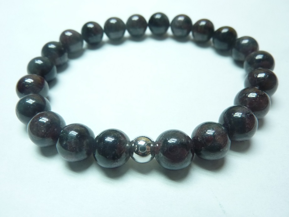 Bracelet Astrophyllite-Perles rondes 8 mm